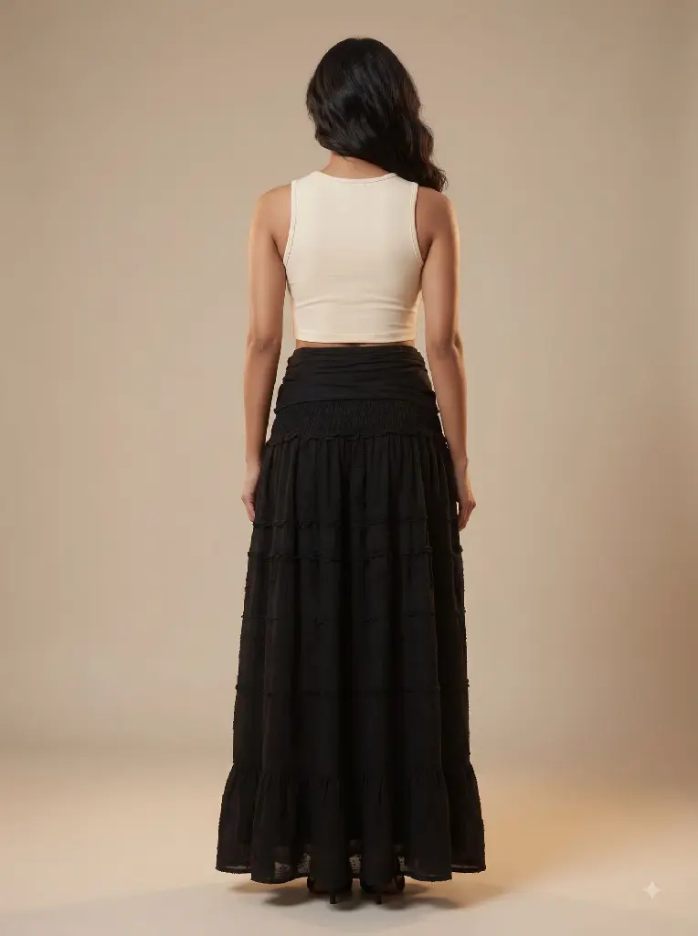 Woman_wearing_black_tiered_skirt_2K_20261004025903.webp