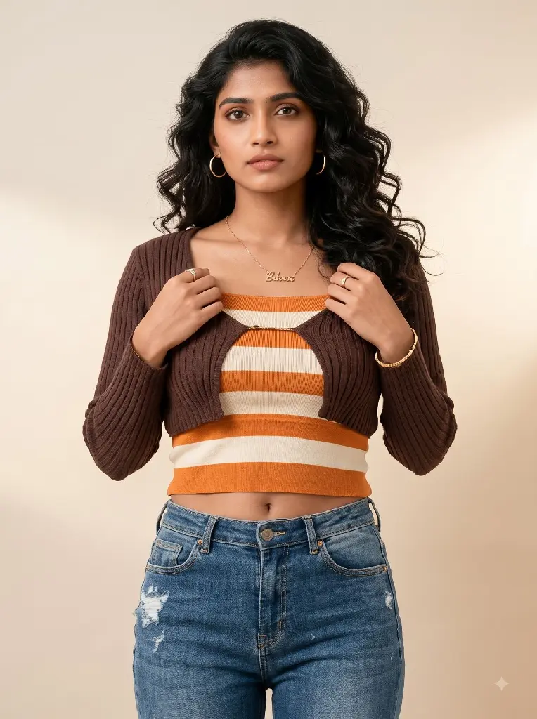 Woman_wearing_layered_sweater_2K_20261004153750.webp