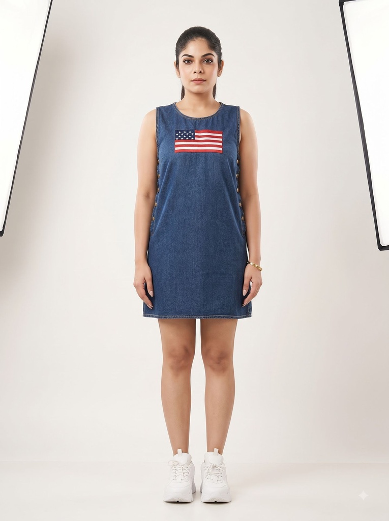 Denim dress